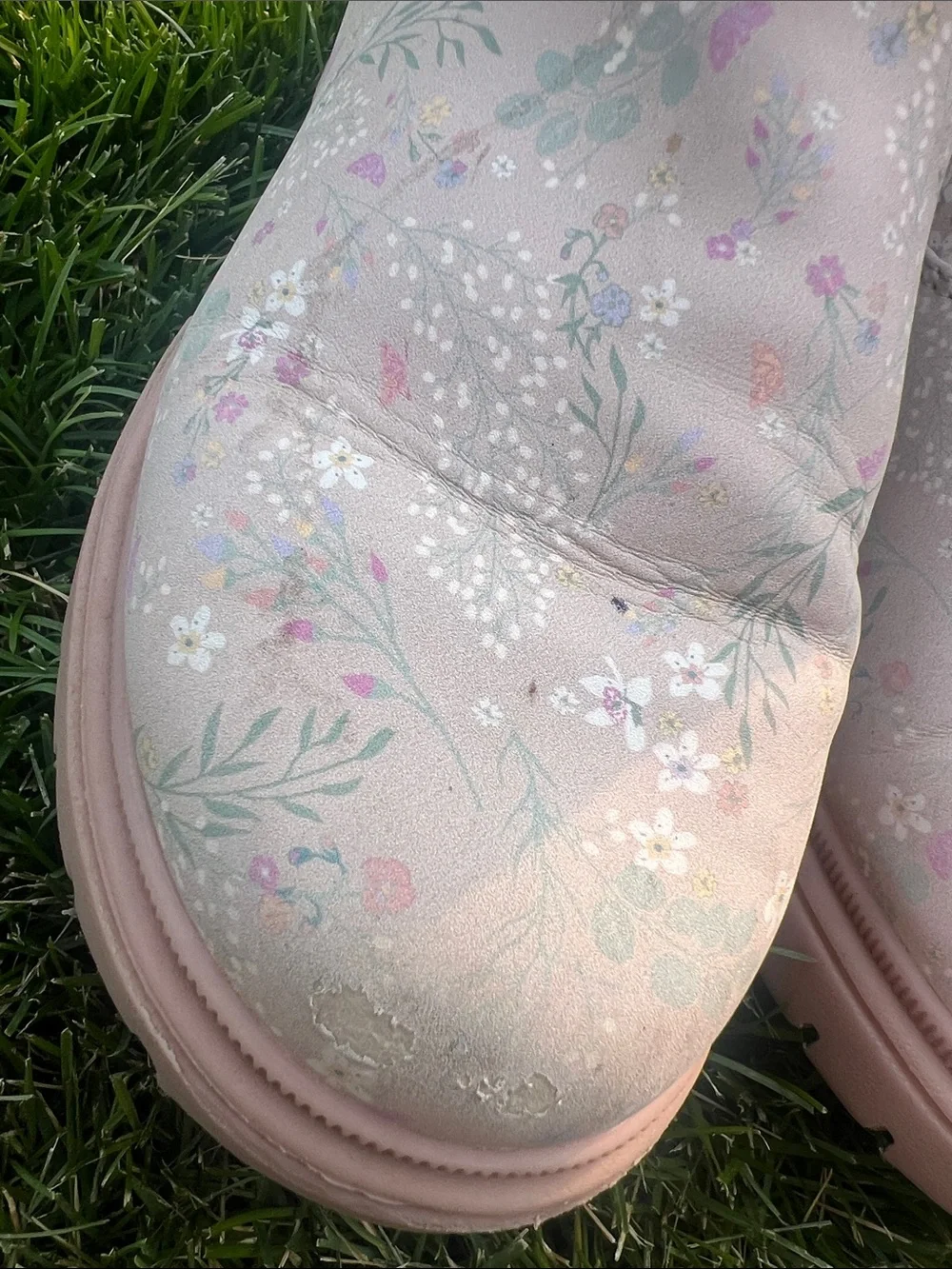 🏅 10/$10 Cat & Jack Pink Floral Girls' Ankle Boots